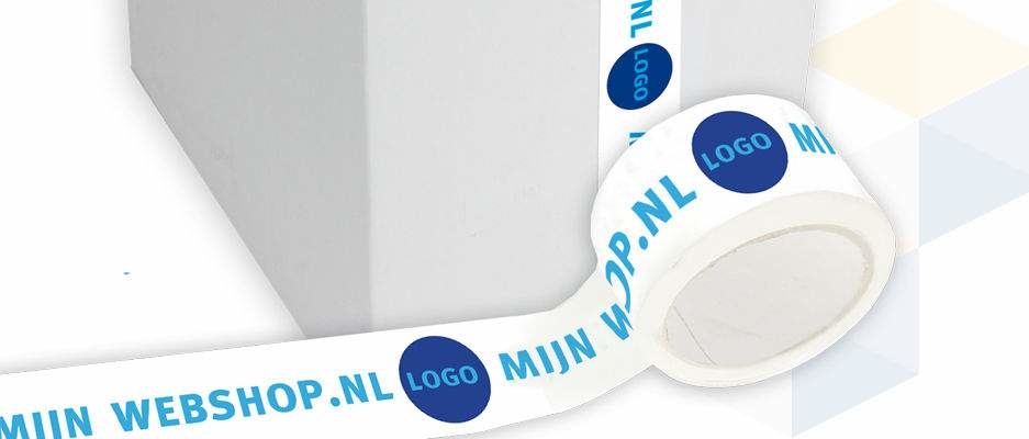 Panorama Kapper neerhalen Bedrukte tape - Plakband met eigen logo